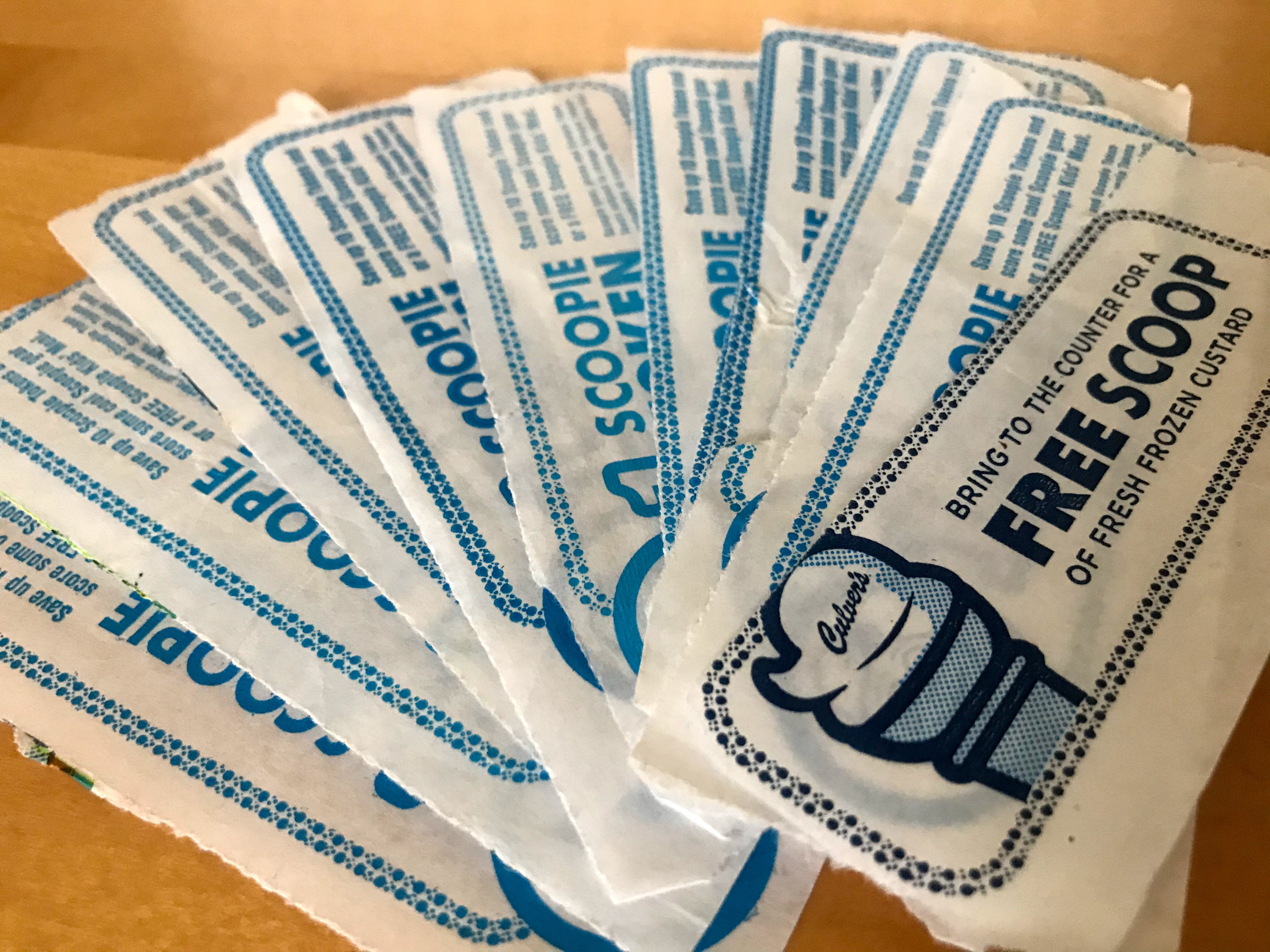 Culver’s Scoopie tokens The best kind of currency À la mode