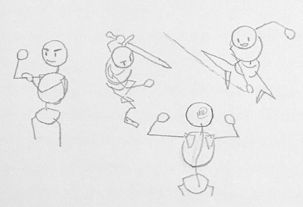 How to Draw] Fixing the Common Flaws with Stick Figures – The Anatomy of  Art and Game Development