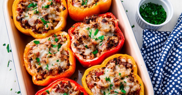 Stuffed Peppers (by the roomies)