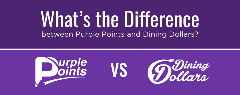 What's the difference between purple points and dining dollars