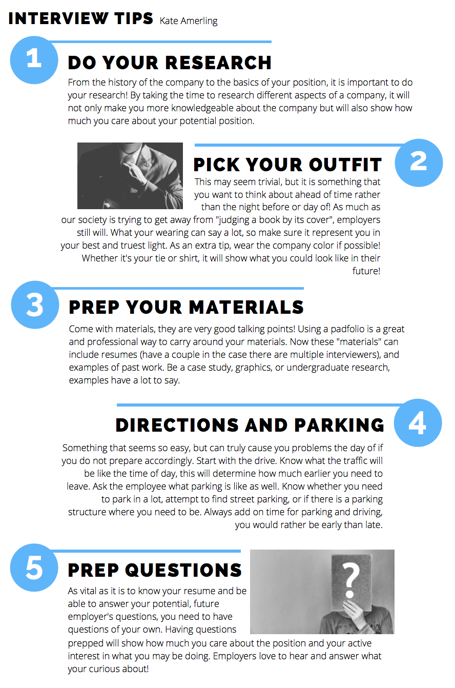5 Quick Tips to Prep for Your Interview University Center Blog