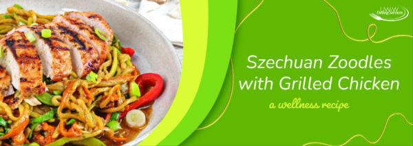 Szechuan Zoodles with Grilled Chicken