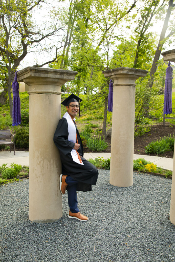 Student in the Memory Garden