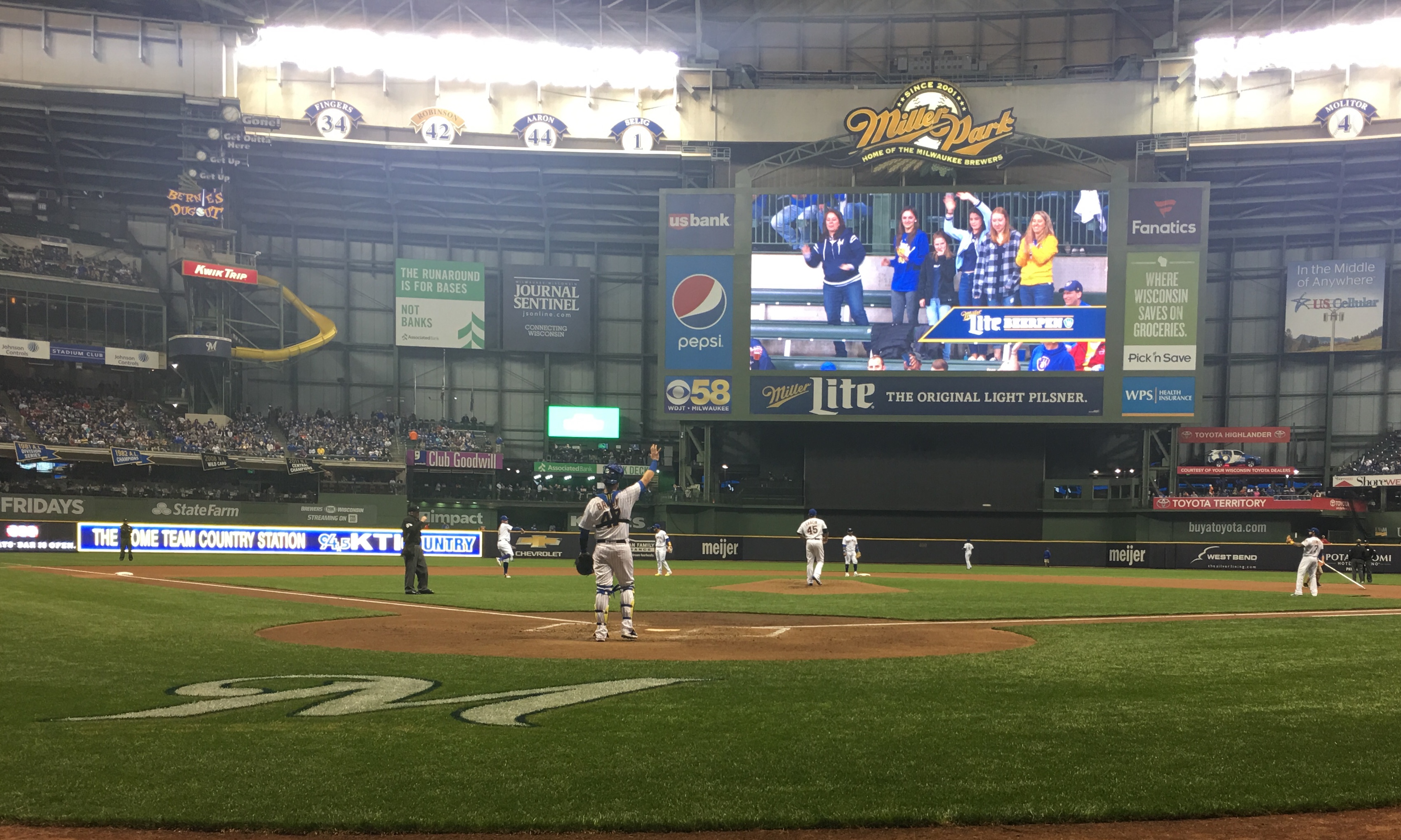 Sitting Behind Home Plate